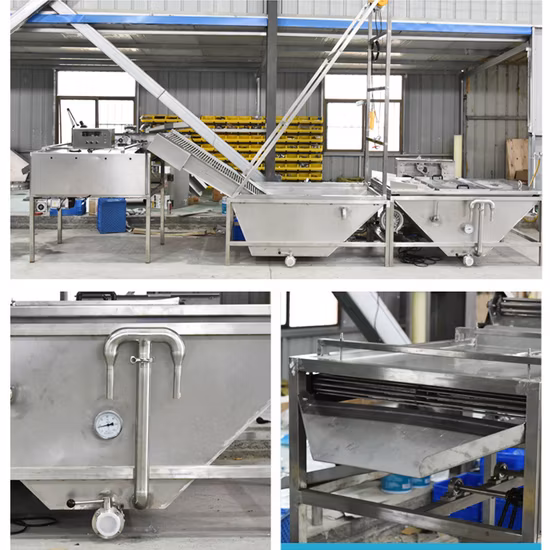 Manufacturer Quail Eggs Boiling Machine Quail Eggshell Breaking Peeling Machine