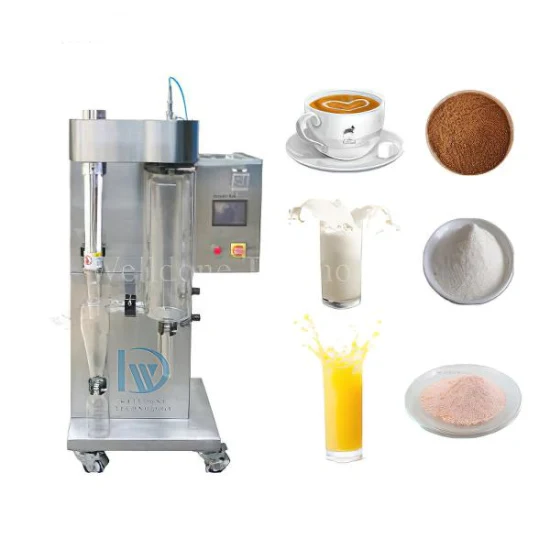 Лабораторная мини-распылительная сушильная машина CE, промышленная машина для производства яичного порошка для кофе, молока